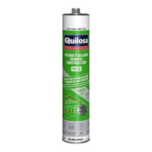 Adhesivo sellador de poliuretano gris Quilosa 300ml