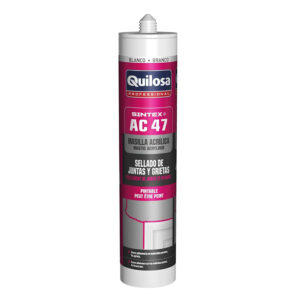 Masilla acrílica blanca juntas y grietas Quilosa 300ml