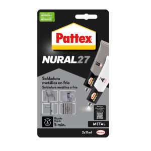 Nural 27 Soldadura metálica en frío 2x11ml gris