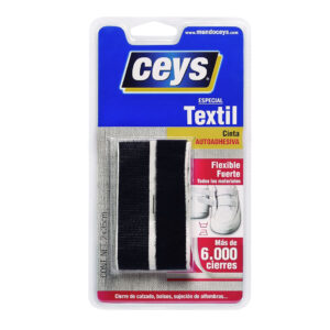 Cinta autoadhesiva cremallera textil Ceys negra