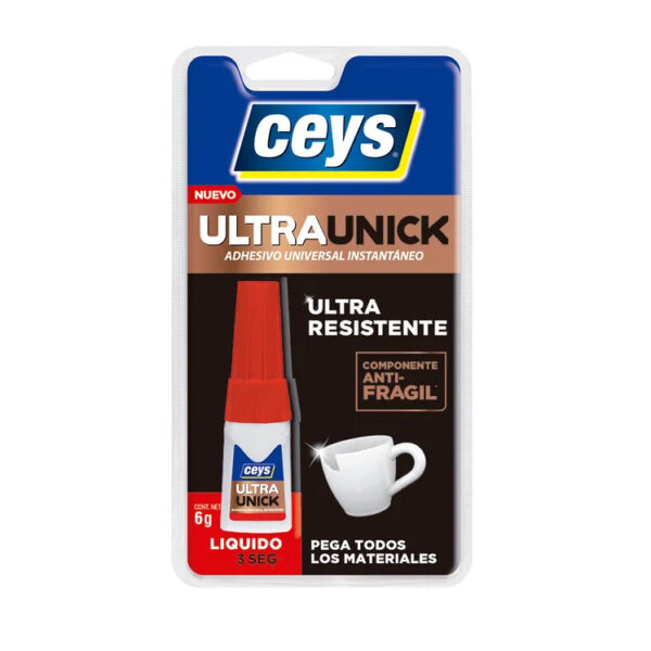 Adhesivo instantáneo Ultranick líquido Ceys 6g