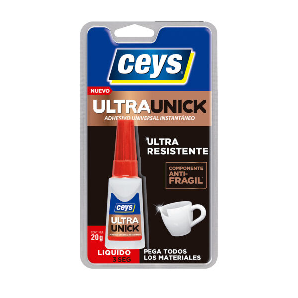 Adhesivo instantáneo Ultranick líquido Ceys 20g