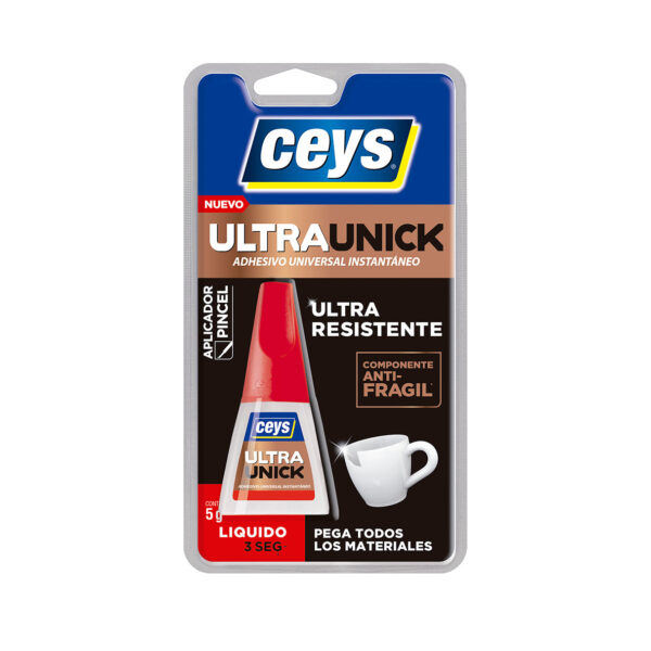 Adhesivo instantáneo Ultranick líquido Ceys 5g pincel