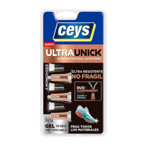 Adhesivo instantáneo Ultranick gel monodosis Ceys 3x1g