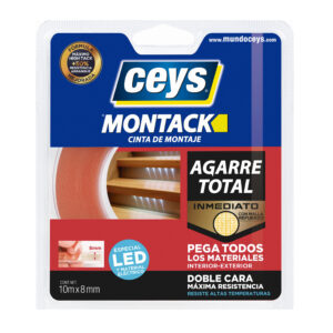 Cinta doble cara LEDS Montack Ceys 10mx8mm