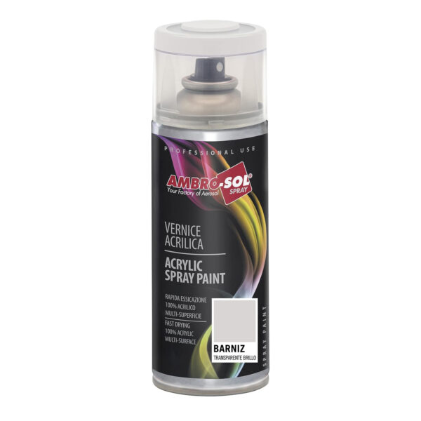 Pintura acrílica transparente brillo spray 400ml