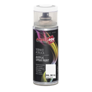 Pintura acrílica RAL 9010 Blanco brillo spray 400ml