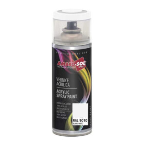 Pintura acrílica RAL 9010 Blanco mate spray 400ml