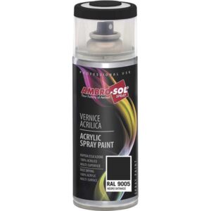 Pintura acrílica RAL 9005 Negro satinado spray 400ml