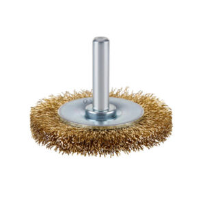 Cepillo circular espiga acero latonado CDE 100x0,30x6