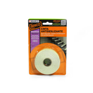 Cinta antideslizante luminiscente blanco 25mmx5m MIARCO