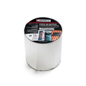 Cinta de butilo aluminio impermeabilizante 100mmx5mx1mm MIARCO