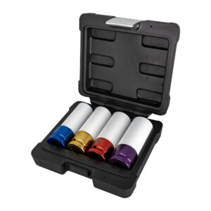 Set 4 vasos de impacto hexagonales 1/2” especial extracción ruedas JBM