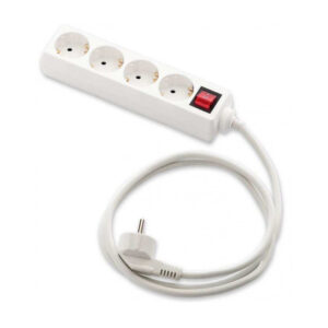 Base 4 tomas TT con interruptor cable 1,5m