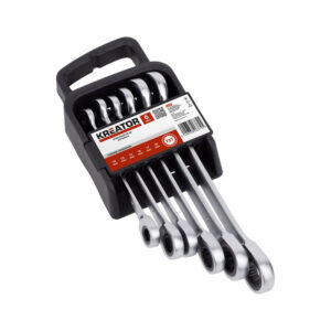 Juego llaves combinadas carraca 10-19mm 6 piezas KREATOR