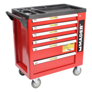 Carro herramientas 7 cajones, 156 piezas MADER