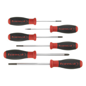 Juego de destornilladores punta plana/estrella PH, varilla redonda FORMAT