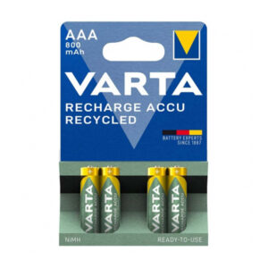 Pila recargable AAA 800 mAh VARTA pack 4 unidades