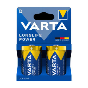 Pila alcalina LR20 1,5V Longlife Power VARTA pack 2 unidades