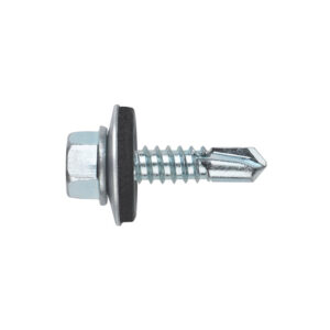 Tornillo autotaladrante hexagonal con arandela vulcanizada P16 DIN 7504-K